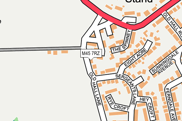 M45 7RZ map - OS OpenMap – Local (Ordnance Survey)