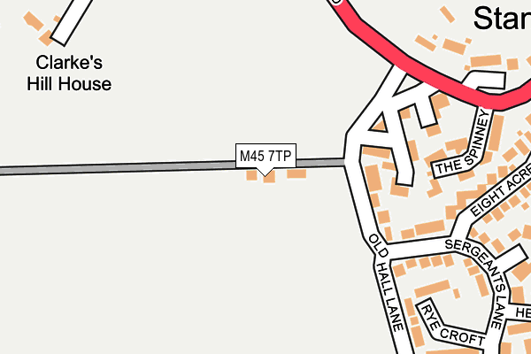 M45 7TP map - OS OpenMap – Local (Ordnance Survey)