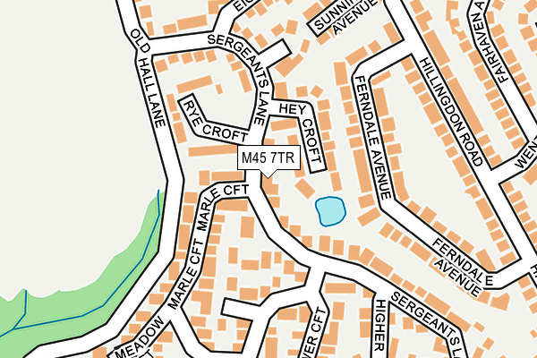 M45 7TR map - OS OpenMap – Local (Ordnance Survey)