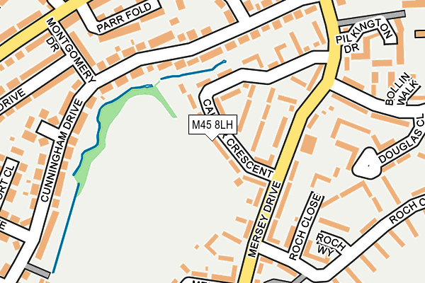 M45 8LH map - OS OpenMap – Local (Ordnance Survey)