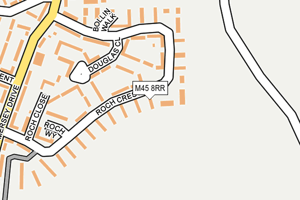 M45 8RR map - OS OpenMap – Local (Ordnance Survey)