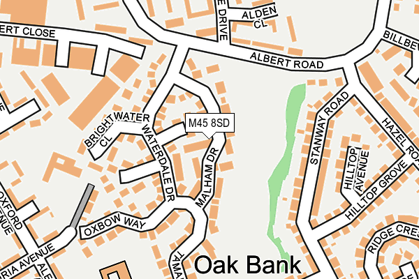 M45 8SD map - OS OpenMap – Local (Ordnance Survey)