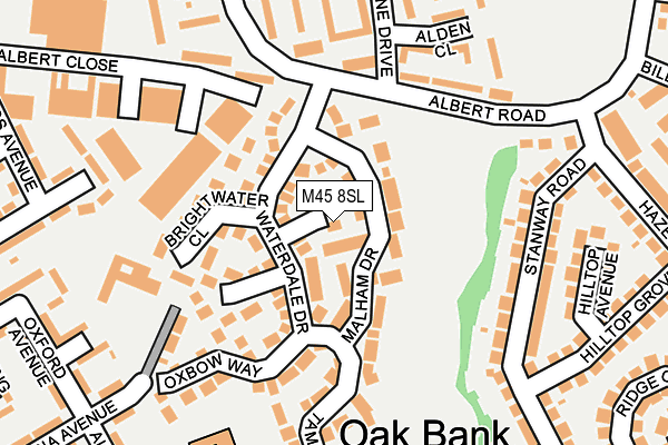 M45 8SL map - OS OpenMap – Local (Ordnance Survey)