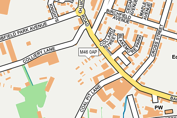 M46 0AP map - OS OpenMap – Local (Ordnance Survey)