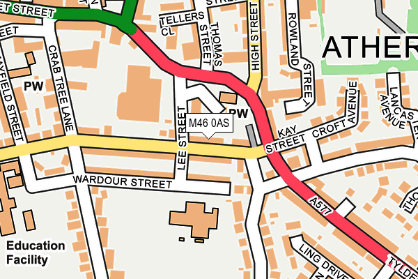 M46 0AS map - OS OpenMap – Local (Ordnance Survey)