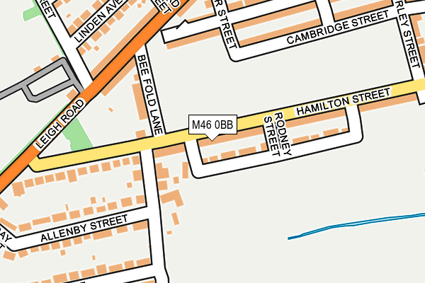 M46 0BB map - OS OpenMap – Local (Ordnance Survey)