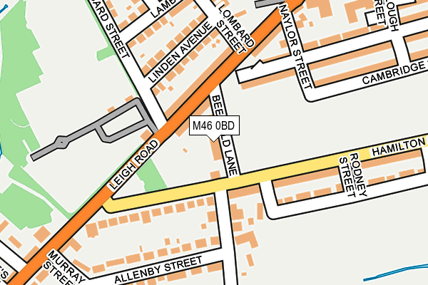 M46 0BD map - OS OpenMap – Local (Ordnance Survey)