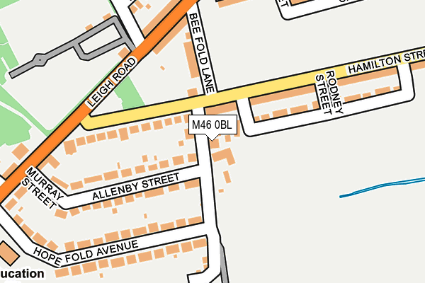 M46 0BL map - OS OpenMap – Local (Ordnance Survey)