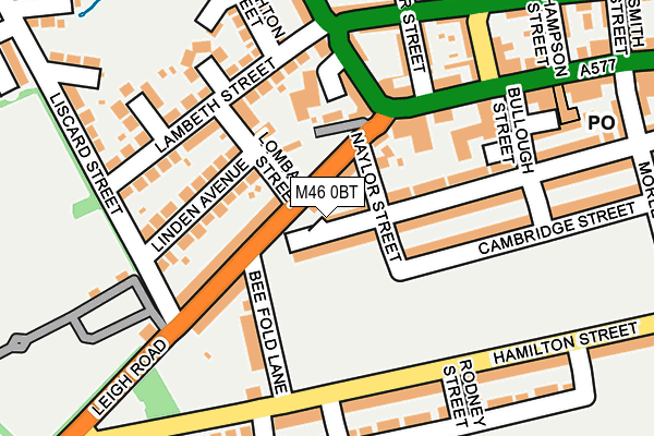 M46 0BT map - OS OpenMap – Local (Ordnance Survey)