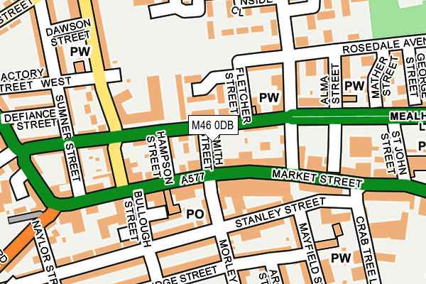 M46 0DB map - OS OpenMap – Local (Ordnance Survey)