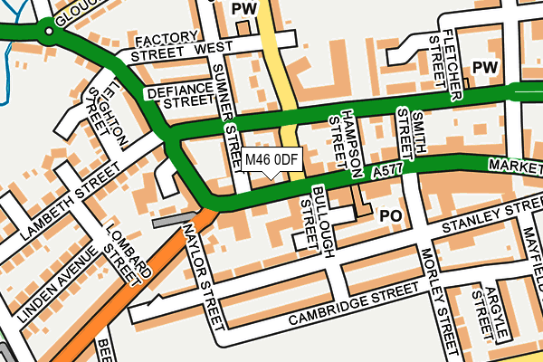 M46 0DF map - OS OpenMap – Local (Ordnance Survey)