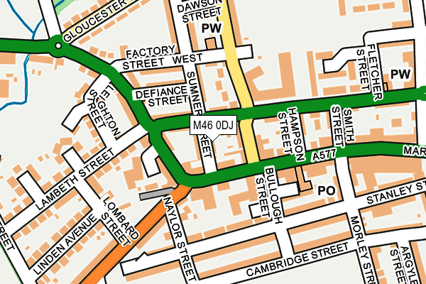 M46 0DJ map - OS OpenMap – Local (Ordnance Survey)