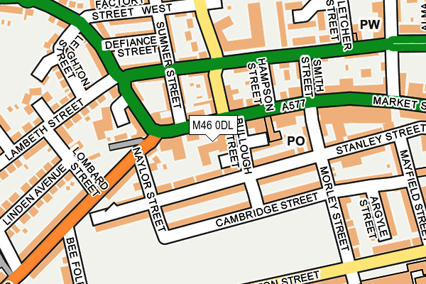 M46 0DL map - OS OpenMap – Local (Ordnance Survey)