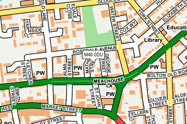 M46 0DU map - OS OpenMap – Local (Ordnance Survey)