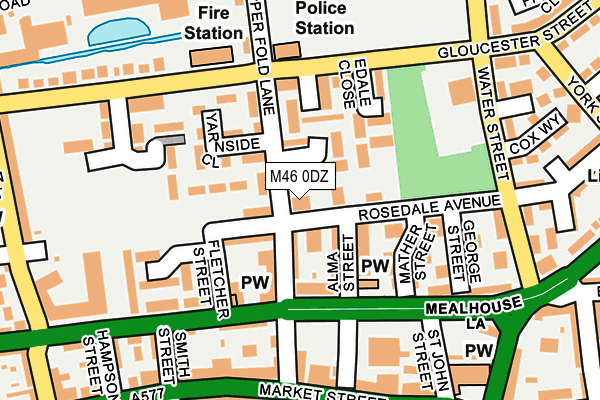 M46 0DZ map - OS OpenMap – Local (Ordnance Survey)