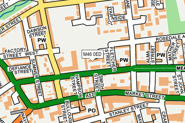 M46 0ED map - OS OpenMap – Local (Ordnance Survey)