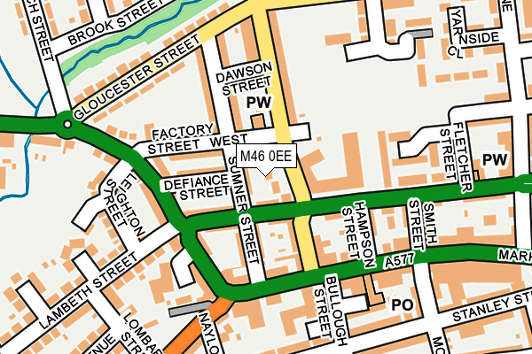 M46 0EE map - OS OpenMap – Local (Ordnance Survey)