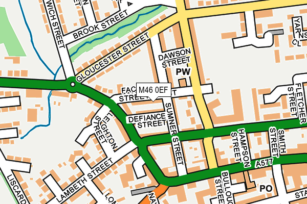 M46 0EF map - OS OpenMap – Local (Ordnance Survey)