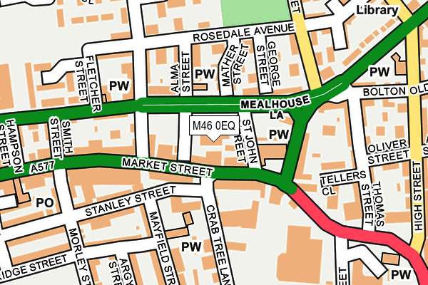 M46 0EQ map - OS OpenMap – Local (Ordnance Survey)