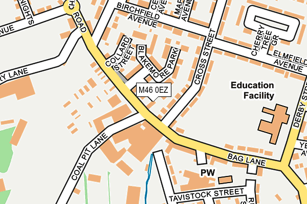 M46 0EZ map - OS OpenMap – Local (Ordnance Survey)