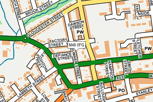 M46 0FG map - OS OpenMap – Local (Ordnance Survey)