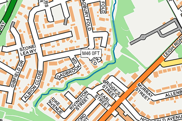 M46 0FT map - OS OpenMap – Local (Ordnance Survey)