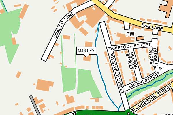 M46 0FY map - OS OpenMap – Local (Ordnance Survey)