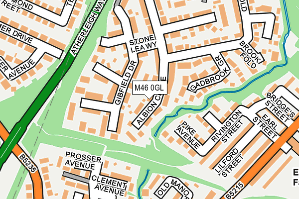 M46 0GL map - OS OpenMap – Local (Ordnance Survey)