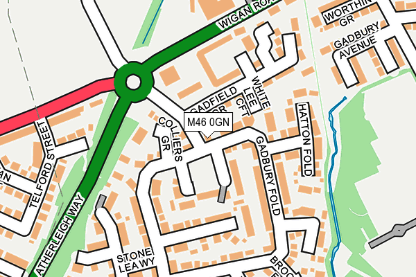 M46 0GN map - OS OpenMap – Local (Ordnance Survey)