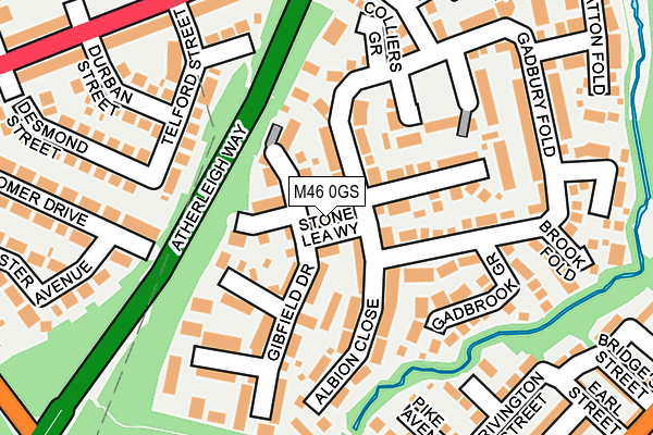 M46 0GS map - OS OpenMap – Local (Ordnance Survey)