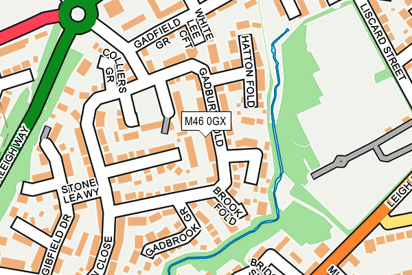 M46 0GX map - OS OpenMap – Local (Ordnance Survey)