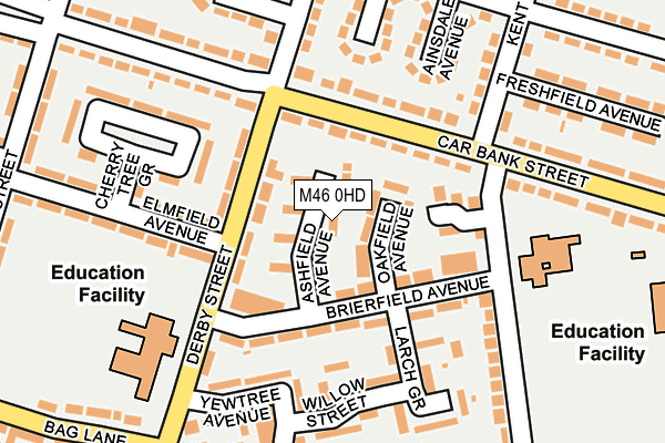 M46 0HD map - OS OpenMap – Local (Ordnance Survey)