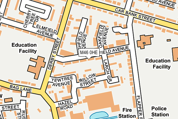 M46 0HE map - OS OpenMap – Local (Ordnance Survey)