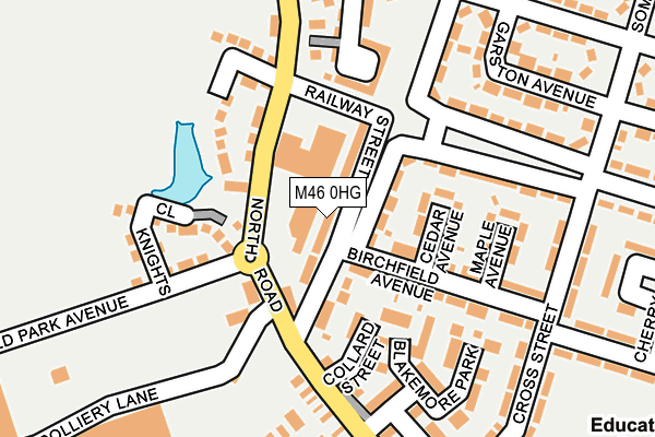 M46 0HG map - OS OpenMap – Local (Ordnance Survey)