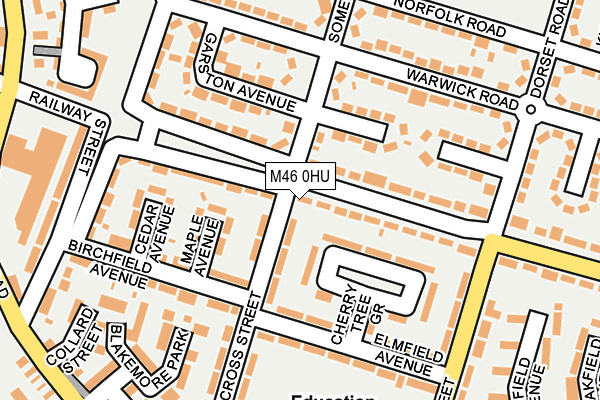 M46 0HU map - OS OpenMap – Local (Ordnance Survey)