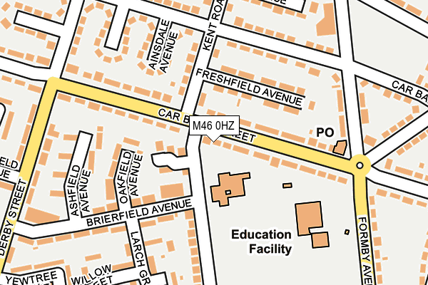 M46 0HZ map - OS OpenMap – Local (Ordnance Survey)