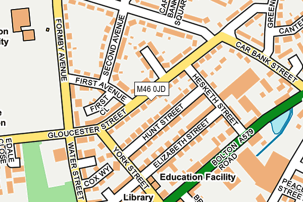 M46 0JD map - OS OpenMap – Local (Ordnance Survey)