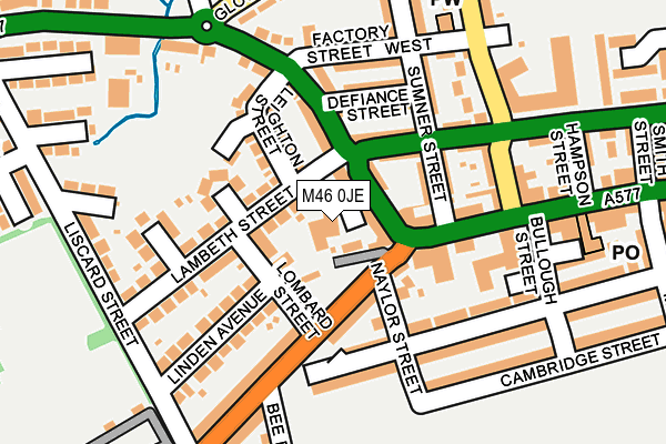 M46 0JE map - OS OpenMap – Local (Ordnance Survey)