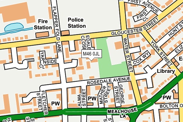 M46 0JL map - OS OpenMap – Local (Ordnance Survey)