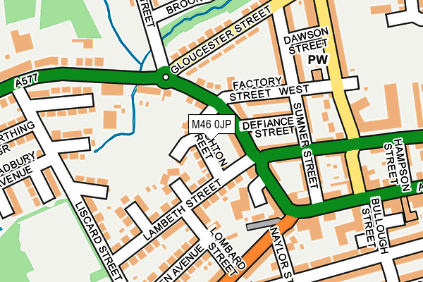 M46 0JP map - OS OpenMap – Local (Ordnance Survey)