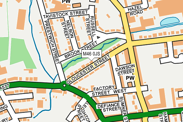 M46 0JS map - OS OpenMap – Local (Ordnance Survey)