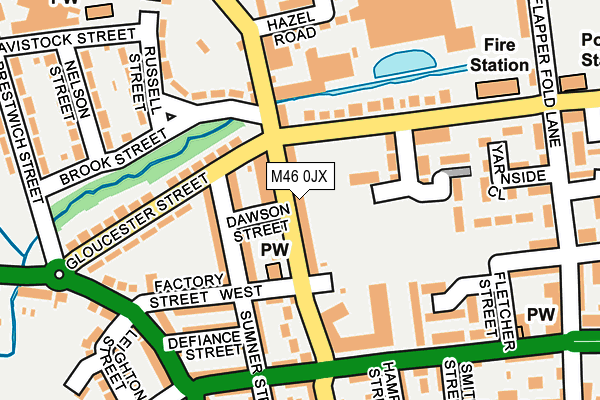 M46 0JX map - OS OpenMap – Local (Ordnance Survey)