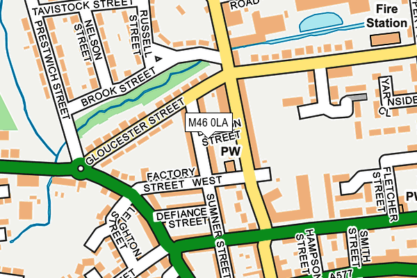 M46 0LA map - OS OpenMap – Local (Ordnance Survey)