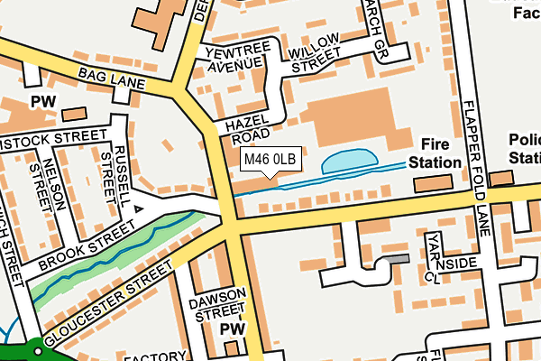 M46 0LB map - OS OpenMap – Local (Ordnance Survey)