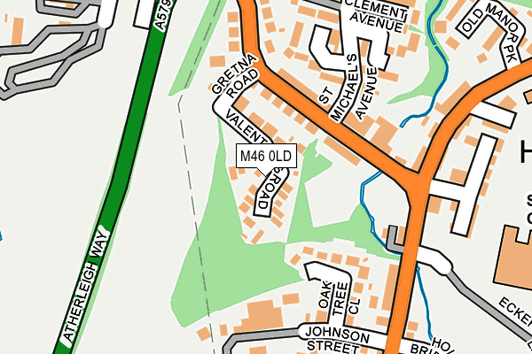 M46 0LD map - OS OpenMap – Local (Ordnance Survey)