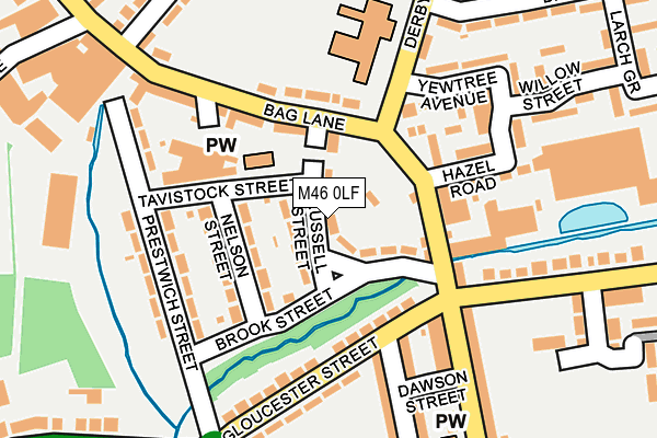 M46 0LF map - OS OpenMap – Local (Ordnance Survey)
