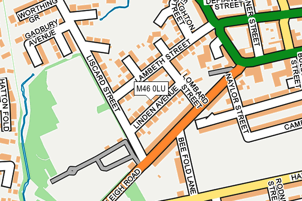 M46 0LU map - OS OpenMap – Local (Ordnance Survey)