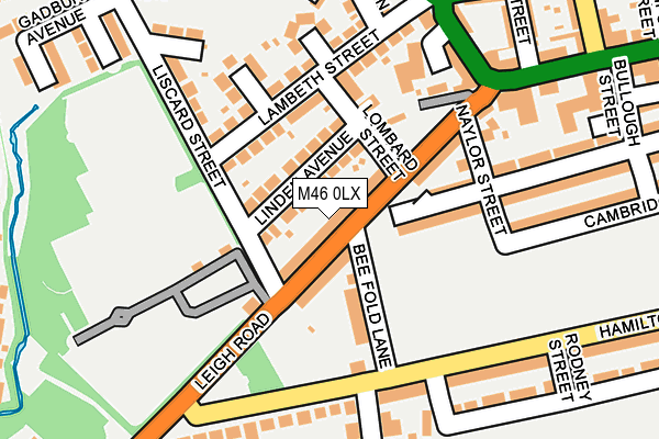 M46 0LX map - OS OpenMap – Local (Ordnance Survey)