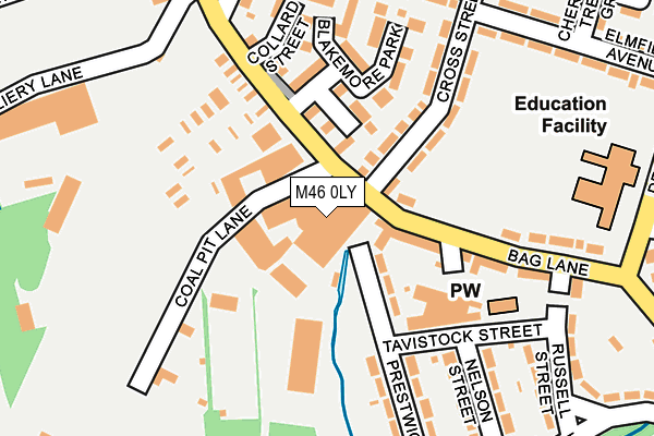 M46 0LY map - OS OpenMap – Local (Ordnance Survey)