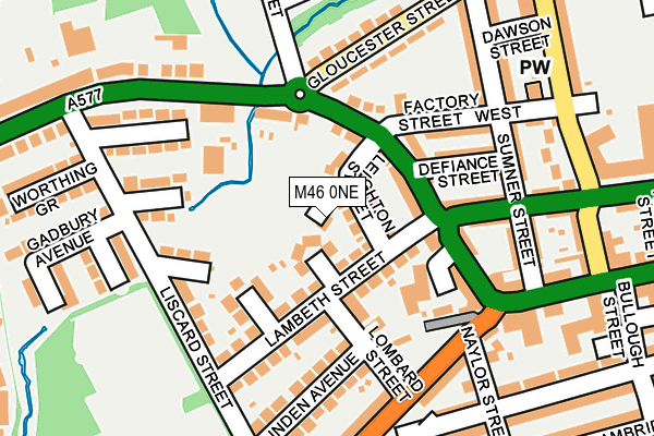 M46 0NE map - OS OpenMap – Local (Ordnance Survey)